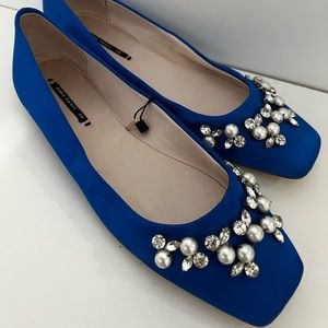 Zara Satin Ballet Flats
